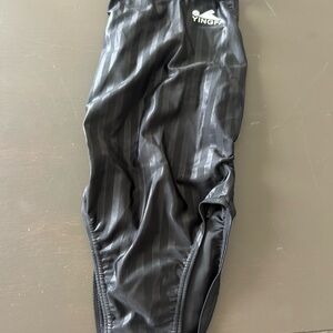 Yingfa Black Striped Swimsuit